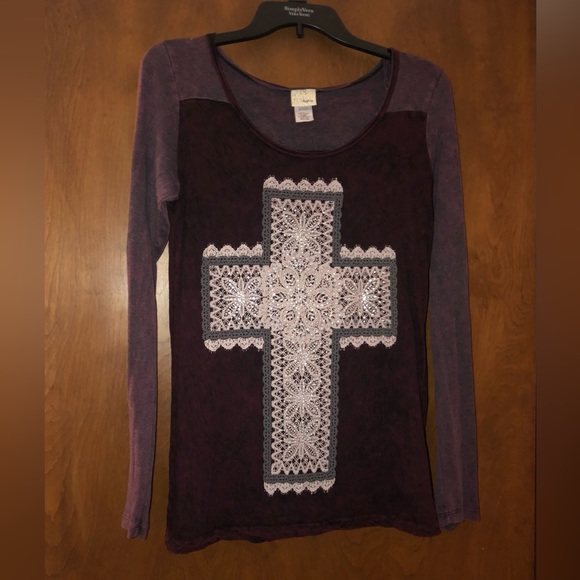 Buckle Tops - Buckle Daytrip embellished boho chic long sleeve top size M NWOT